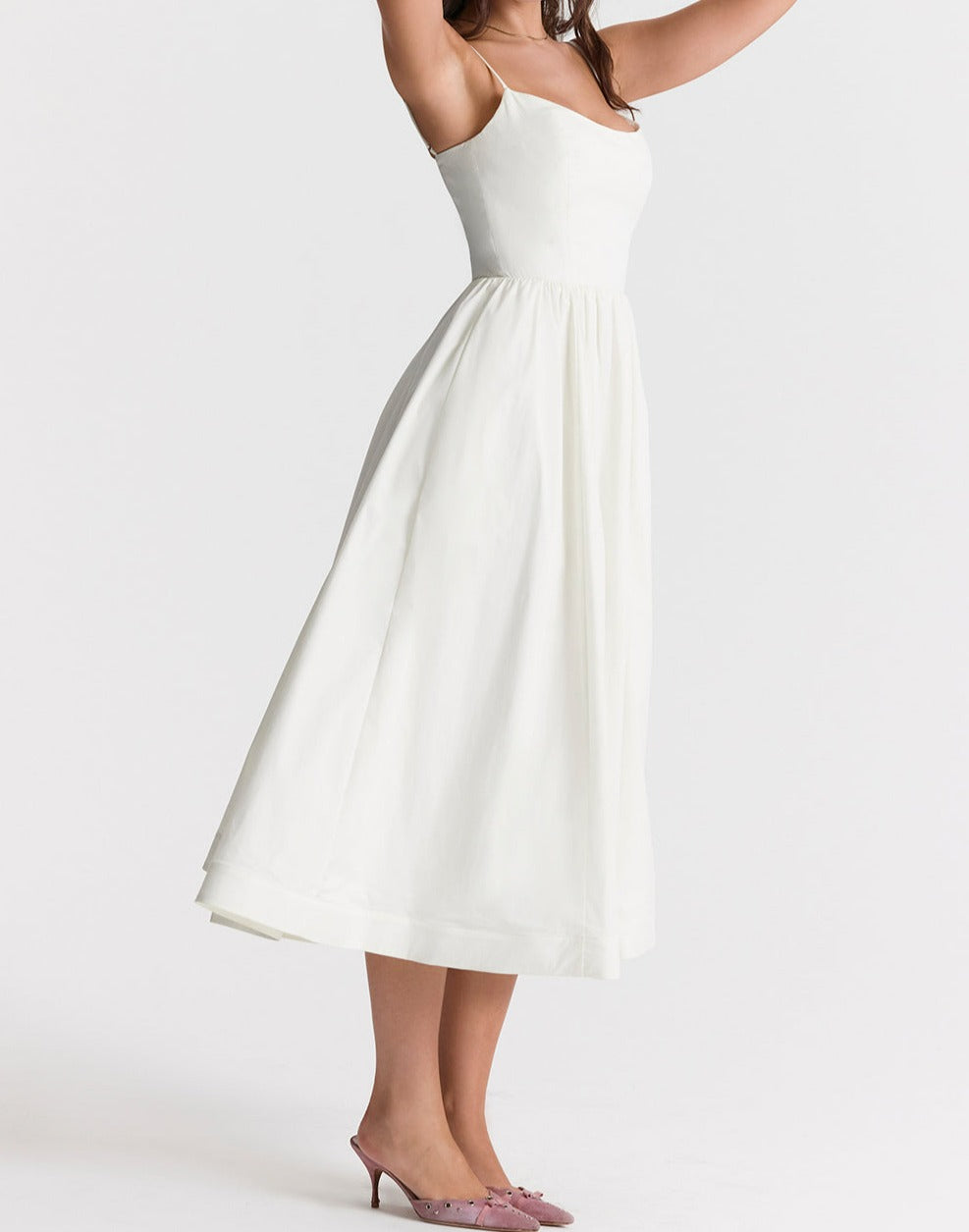 Elegantes Midikleid Look