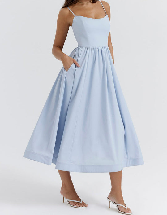 Elegantes Midikleid Look