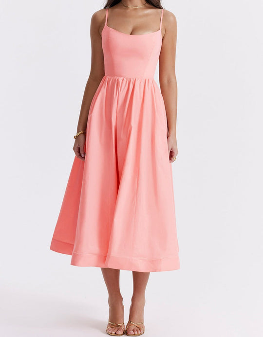 Elegantes Midikleid Look
