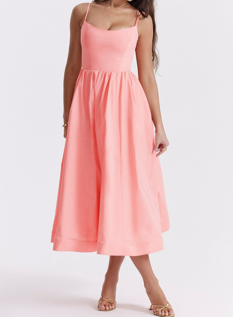 Elegantes Midikleid Look