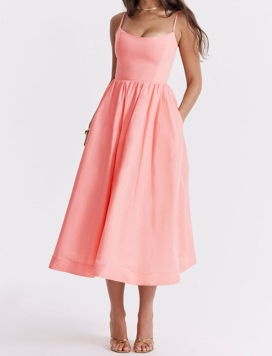 Elegantes Midikleid Look
