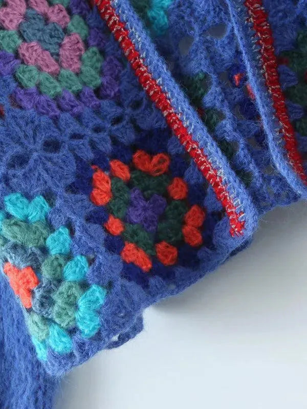 Häkel Frauen Strickjacke Pullover