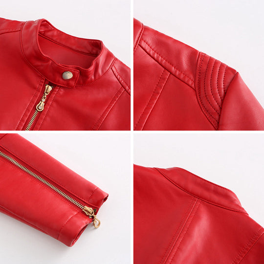Stylische Lederjacke
