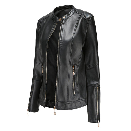 Stylische Lederjacke