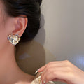 Liebe Herz Kristall Clip Ohrringe | Shop Nory