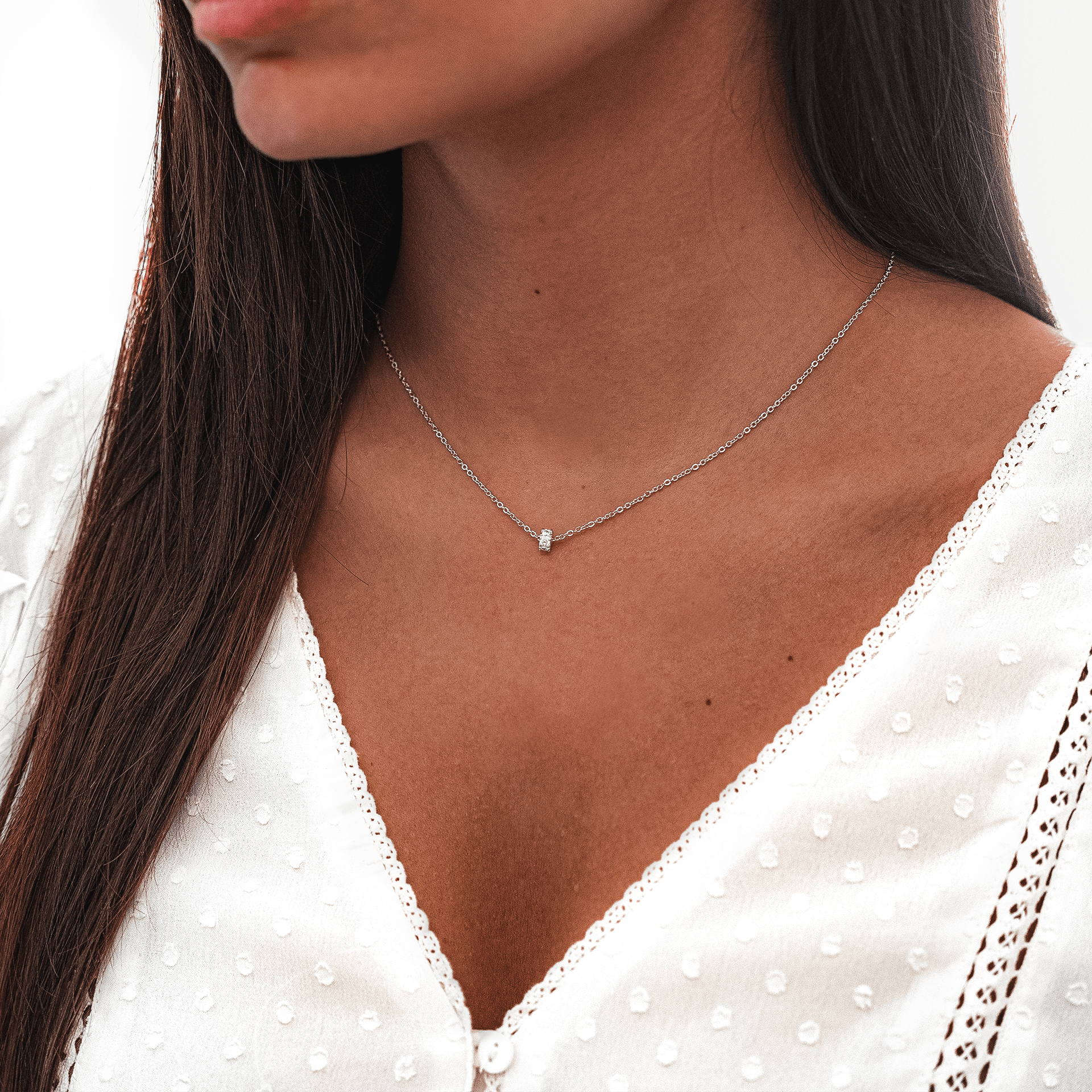 Funkelnde Kreis-Halskette - Valerie | Shop Nory
