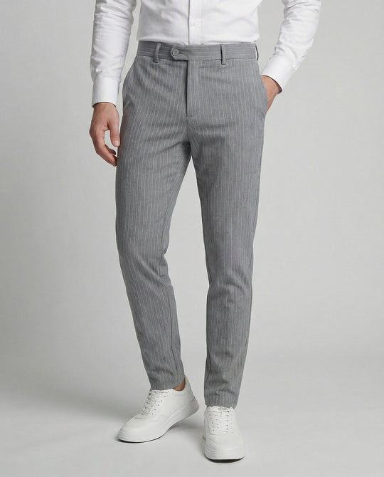 Herren Anzughose Nadelstreifen mit Stretch