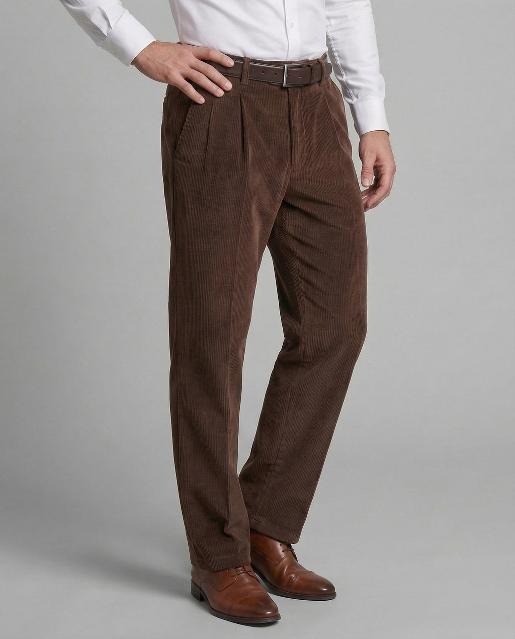 Herren Feincordhose mit Gürtelschlaufen