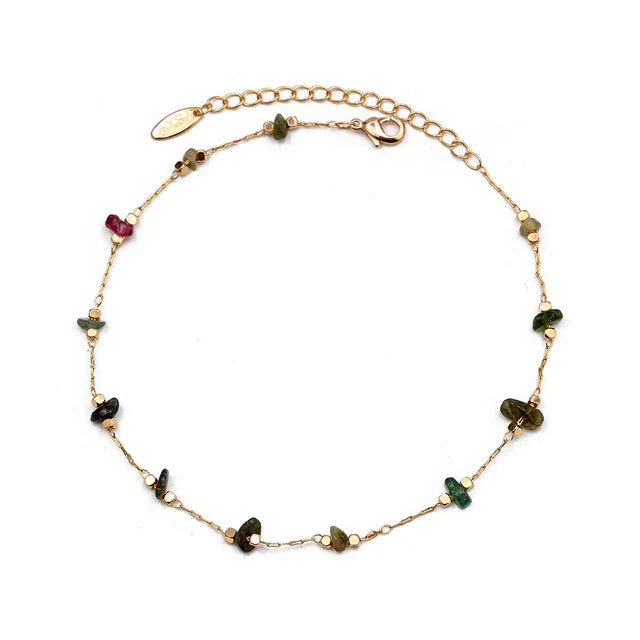 Lucky Eye Naturstein Strand Fußkettchen | Shop Nory