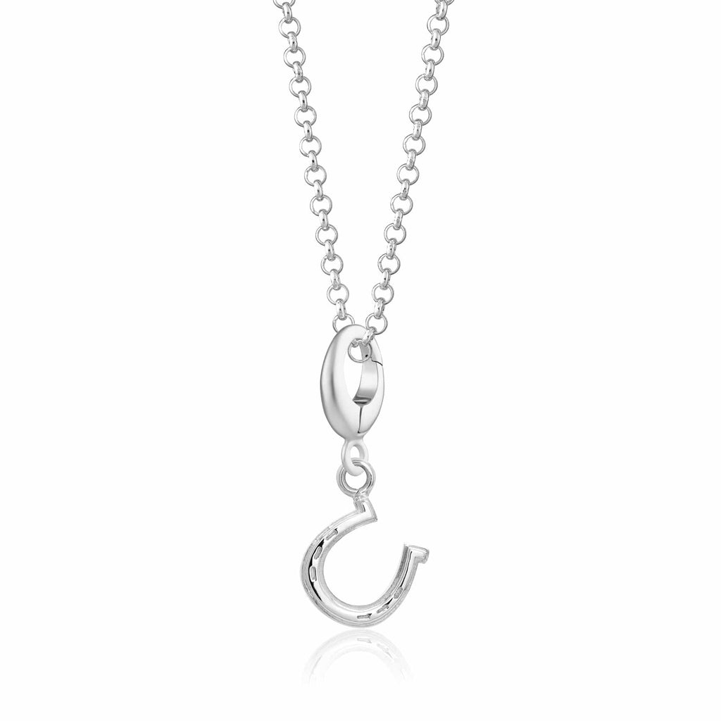 Silber Glücks-Hufeisen Charm Halskette | Shop Nory