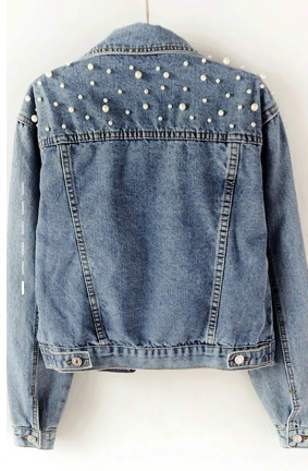 Frauen Denim Jacke Pearl