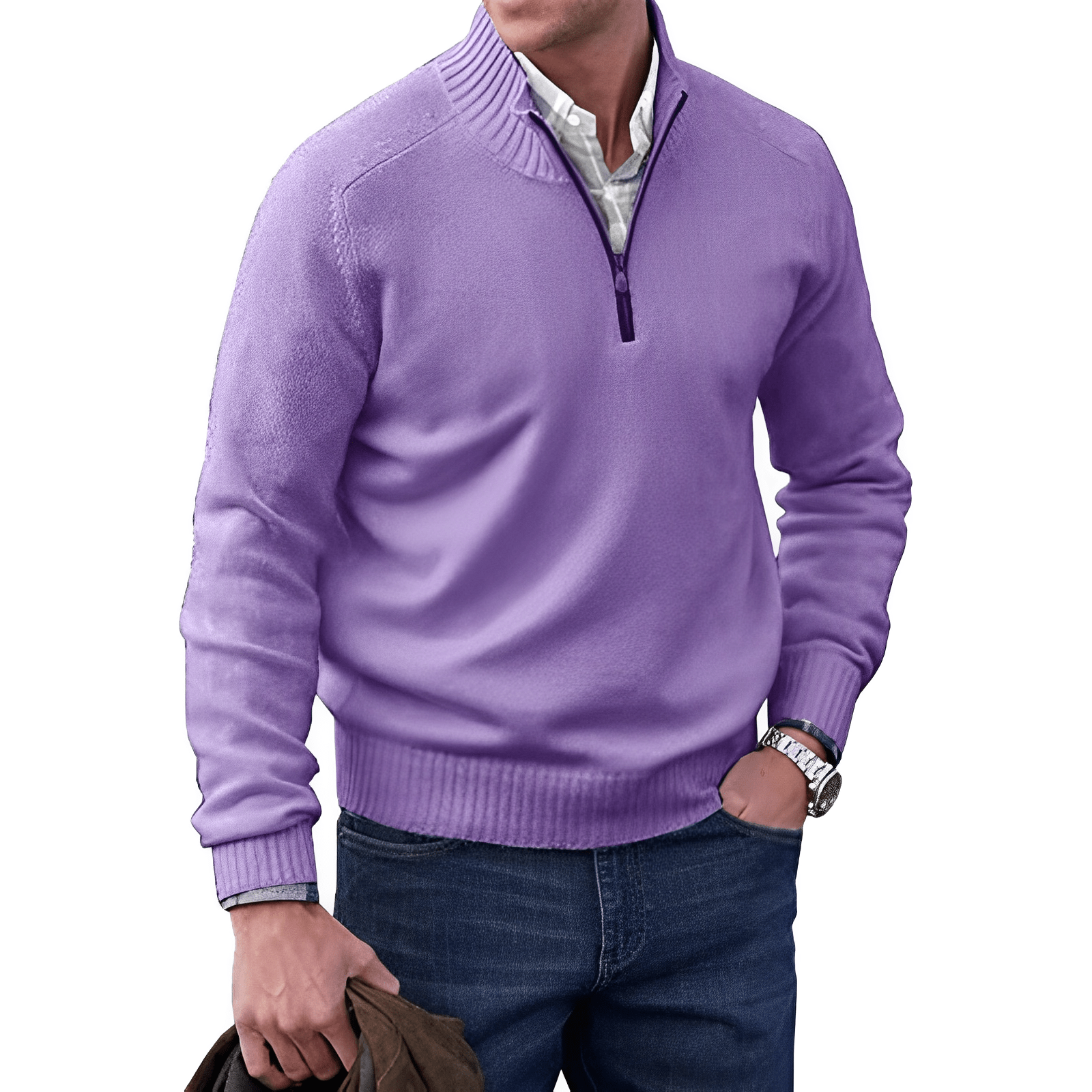 Luxuriöser und bequemer Herrenpullover