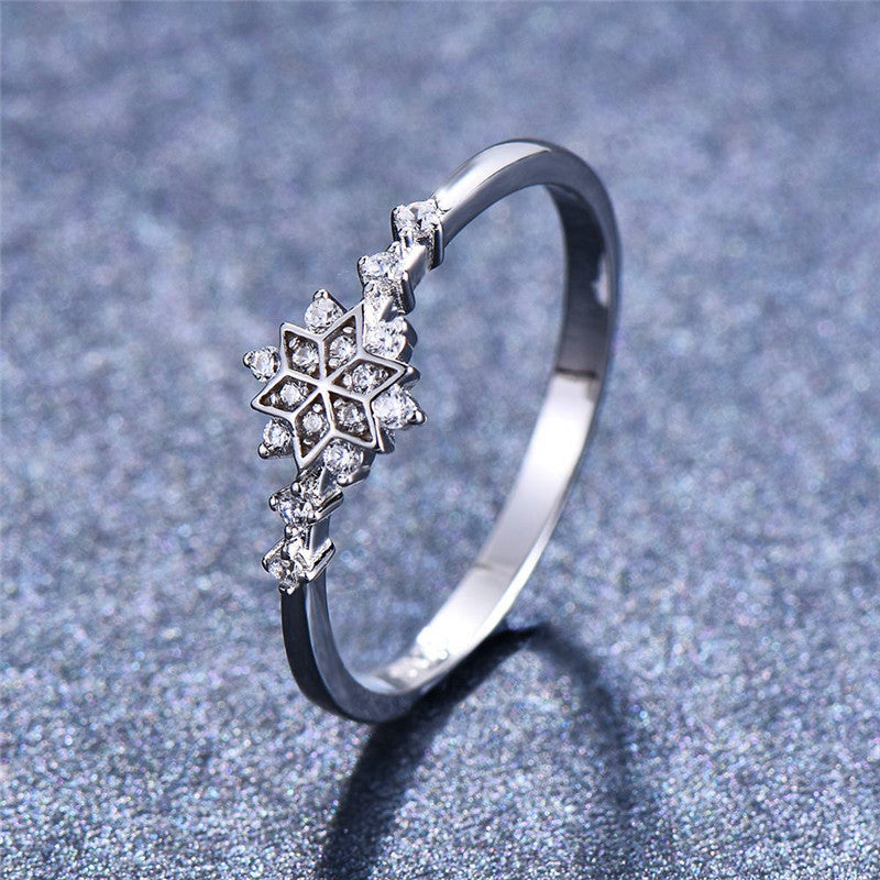 Luxus Blumen Schneeflocken Ring | Shop Nory