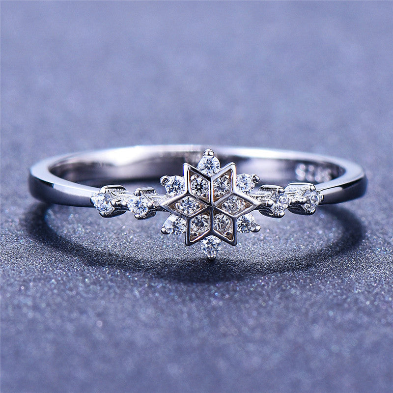 Luxus Blumen Schneeflocken Ring | Shop Nory