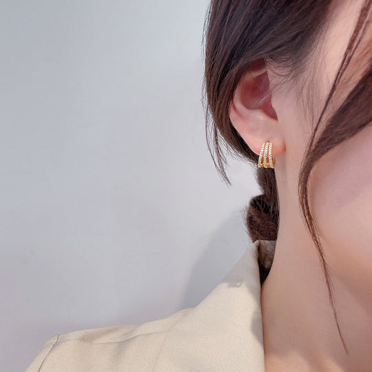 Glamour | Gold Farbe Ohrringe Natur | Shop Nory