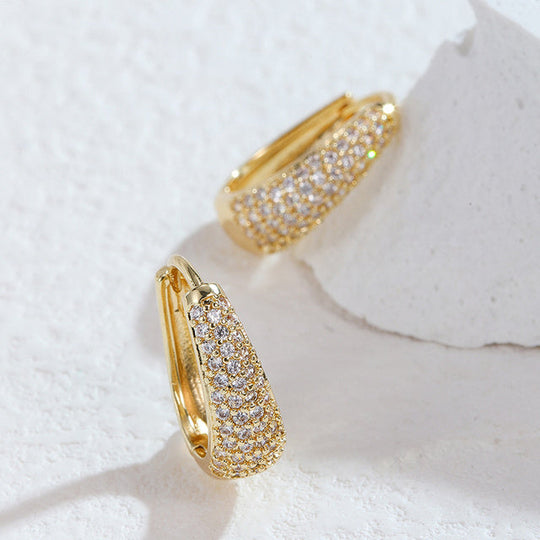Glamour | Gold Farbe Ohrringe Natur | Shop Nory