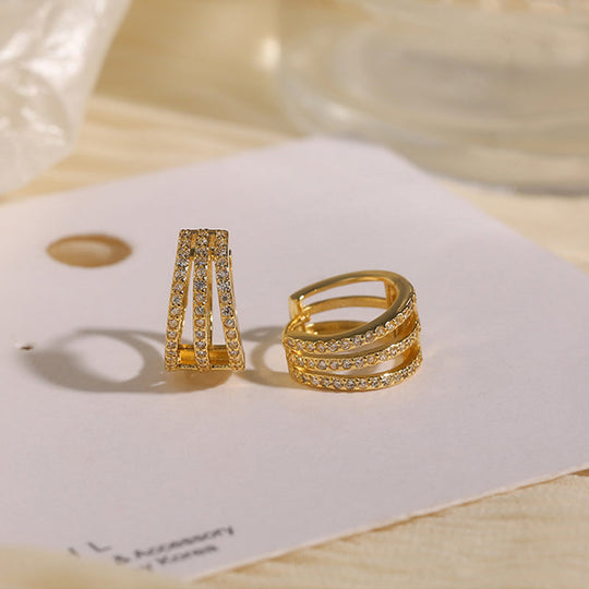 Glamour | Gold Farbe Ohrringe Natur | Shop Nory