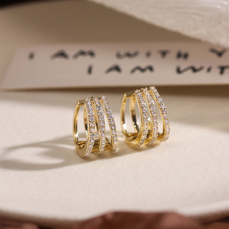 Glamour | Gold Farbe Ohrringe Natur | Shop Nory