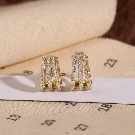 Glamour | Gold Farbe Ohrringe Natur | Shop Nory