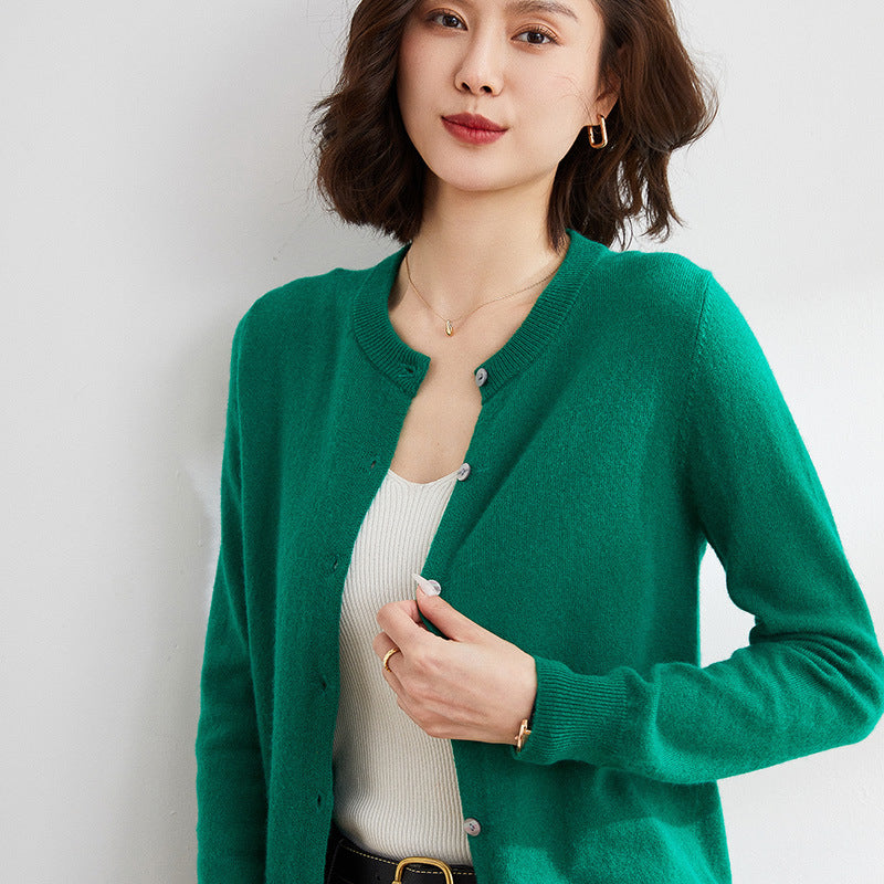 Kuschelige Strickjacke mit Feinem Muster