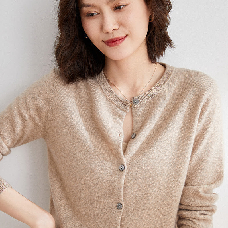 Kuschelige Strickjacke mit Feinem Muster