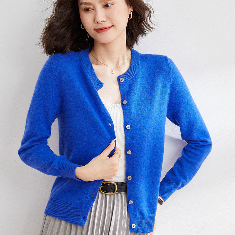 Kuschelige Strickjacke mit Feinem Muster