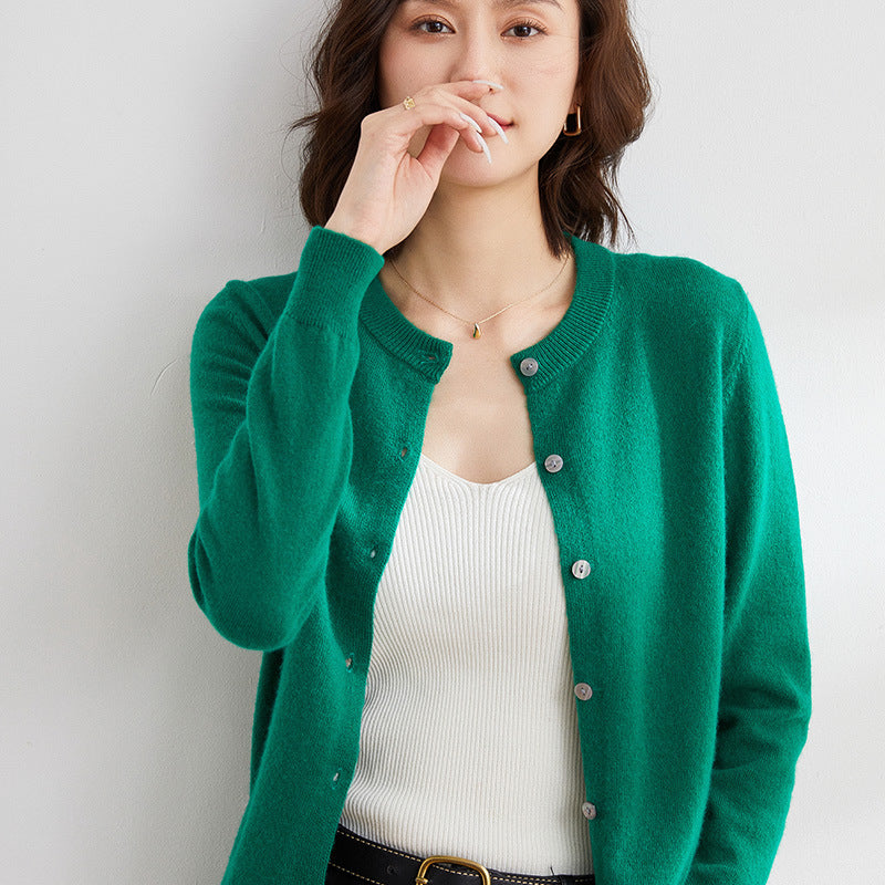 Kuschelige Strickjacke mit Feinem Muster