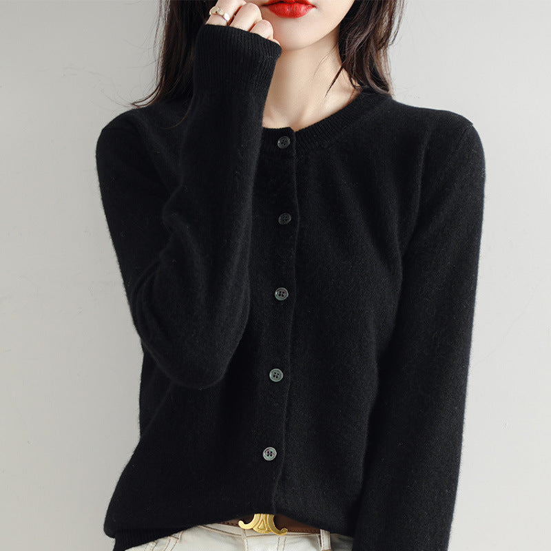 Kuschelige Strickjacke mit Feinem Muster
