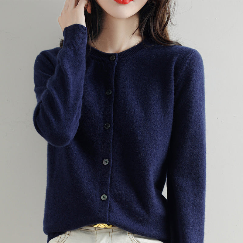 Kuschelige Strickjacke mit Feinem Muster