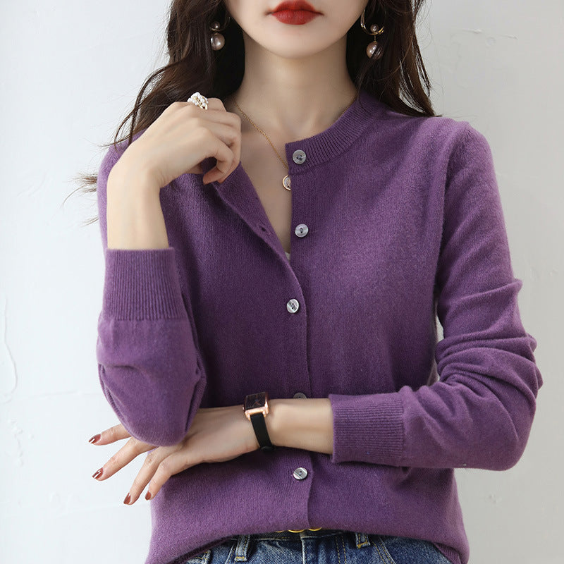 Kuschelige Strickjacke mit Feinem Muster