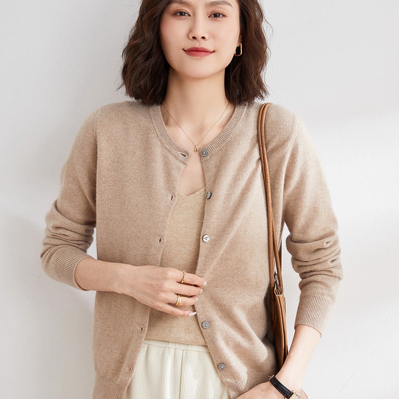 Kuschelige Strickjacke mit Feinem Muster