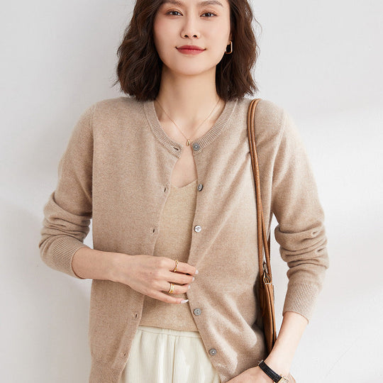 Kuschelige Strickjacke mit Feinem Muster