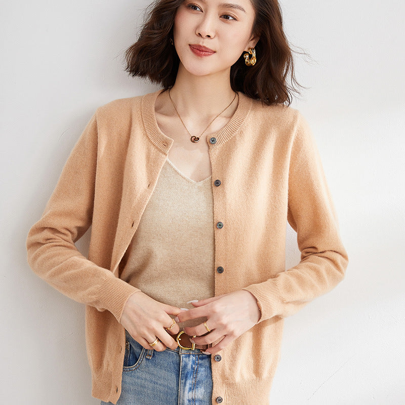 Kuschelige Strickjacke mit Feinem Muster