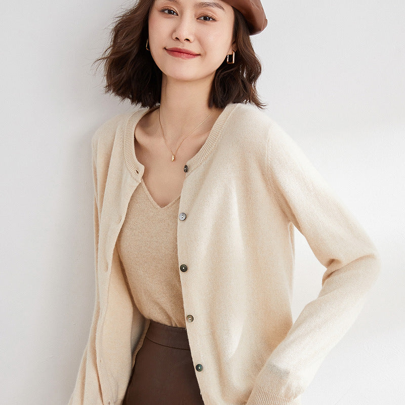 Kuschelige Strickjacke mit Feinem Muster