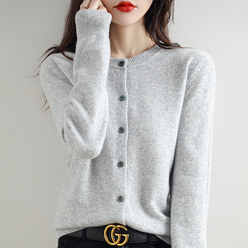 Kuschelige Strickjacke mit Feinem Muster