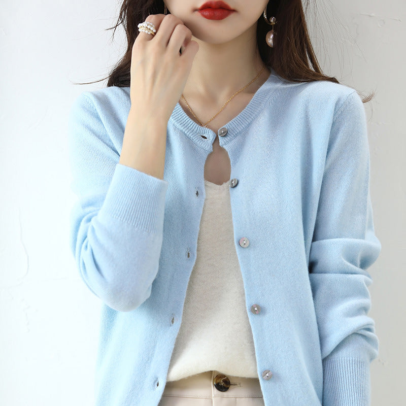 Kuschelige Strickjacke mit Feinem Muster