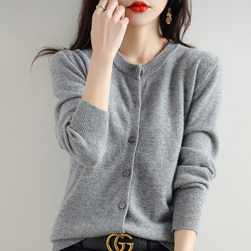 Kuschelige Strickjacke mit Feinem Muster