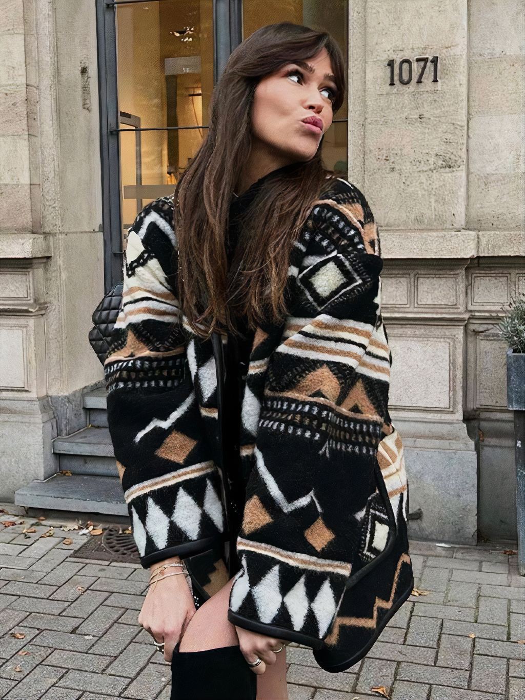 Modische Herbstjacke