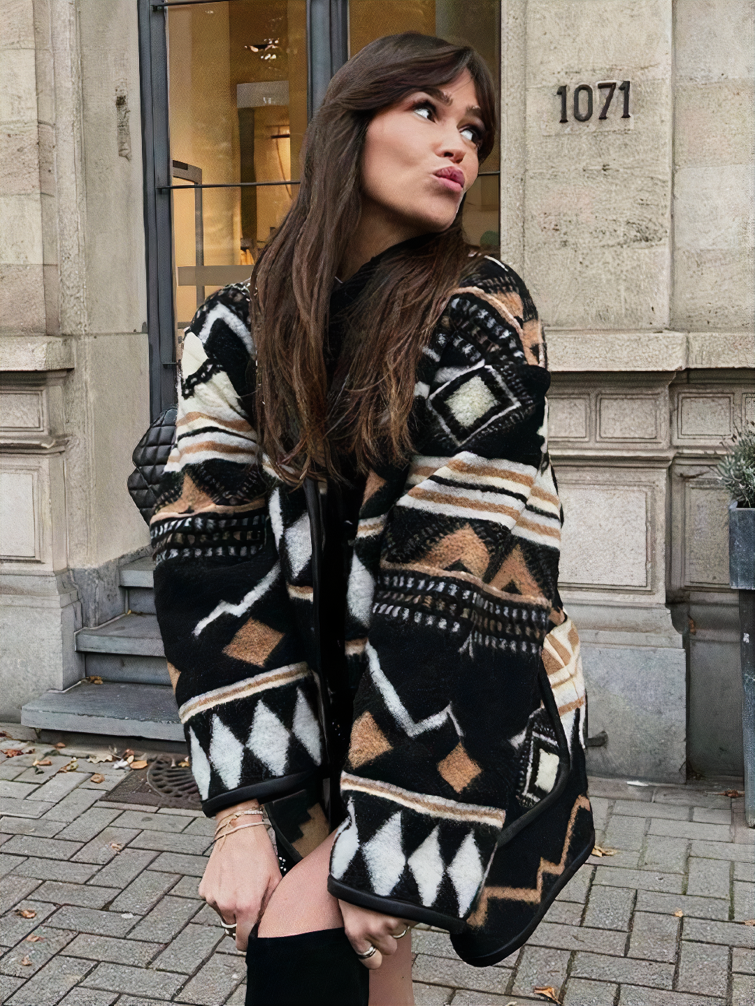 Modische Herbstjacke