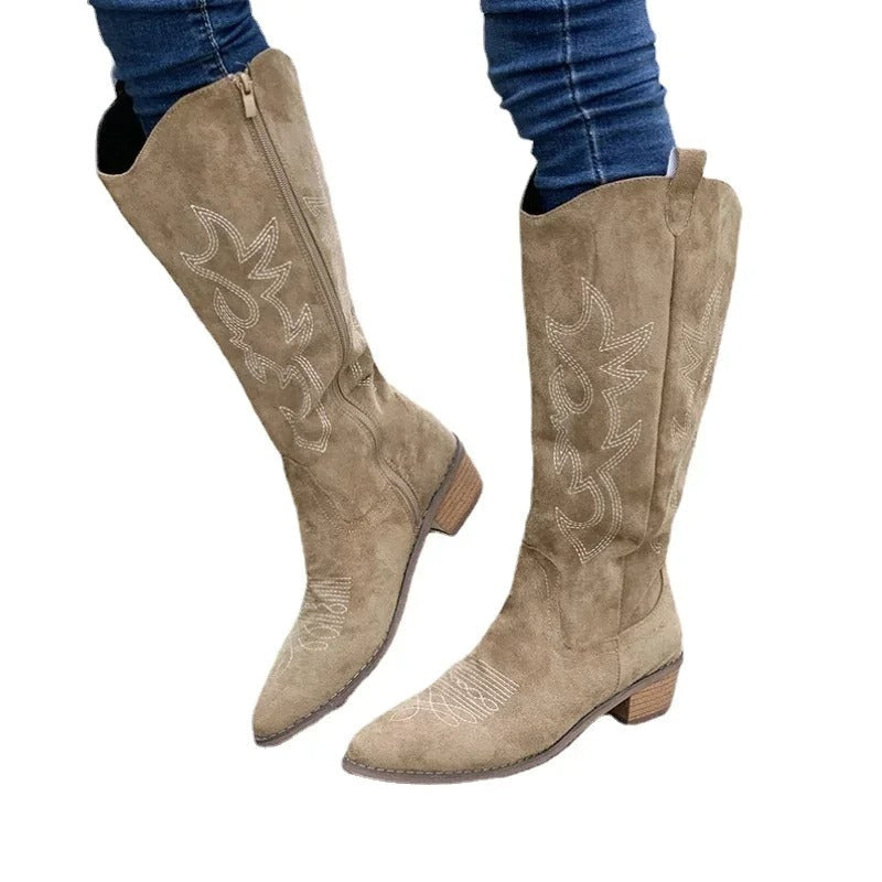 Bestickte Western-Cowboystiefel für Frauen