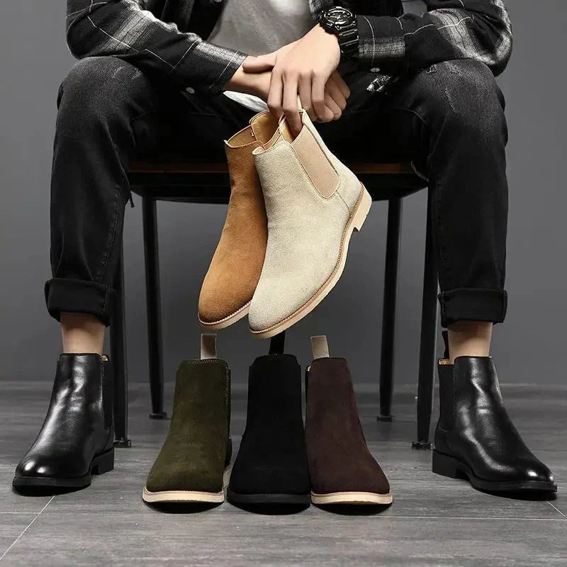 Boots Aus Weichem Wildleder