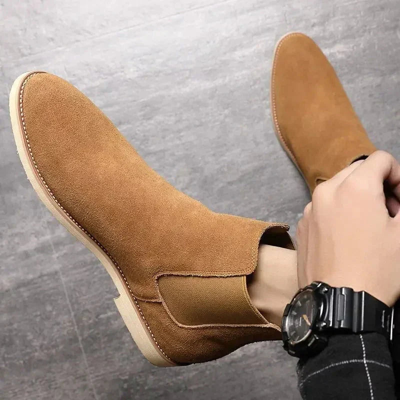 Boots Aus Weichem Wildleder