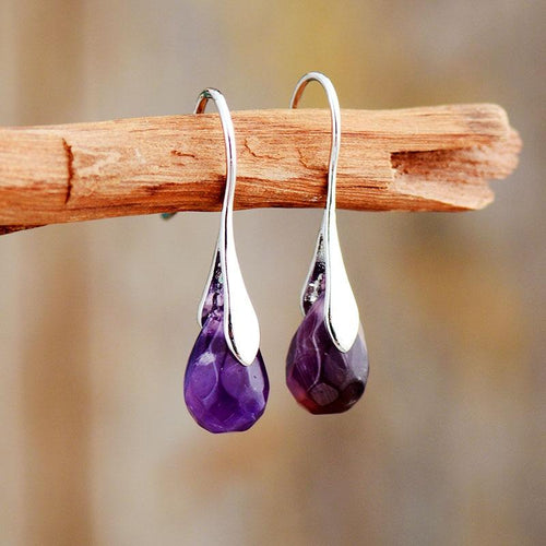 Natürliche Tropfen Edelstein Ohrringe – Serenella | Shop Nory