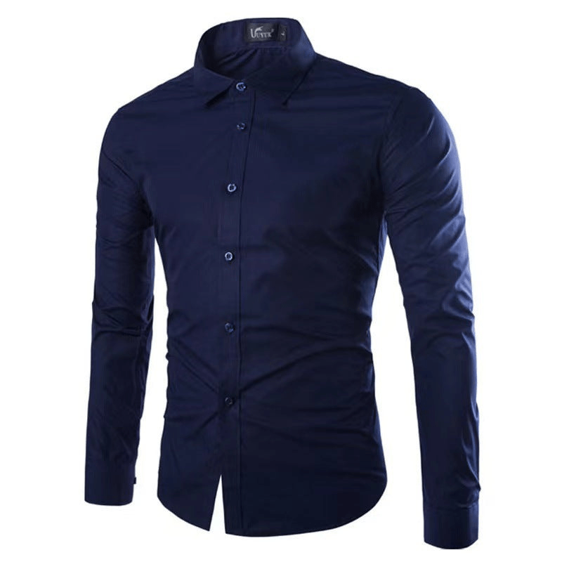 Shopnory | Bügelfreies Hemd Herren Bluse