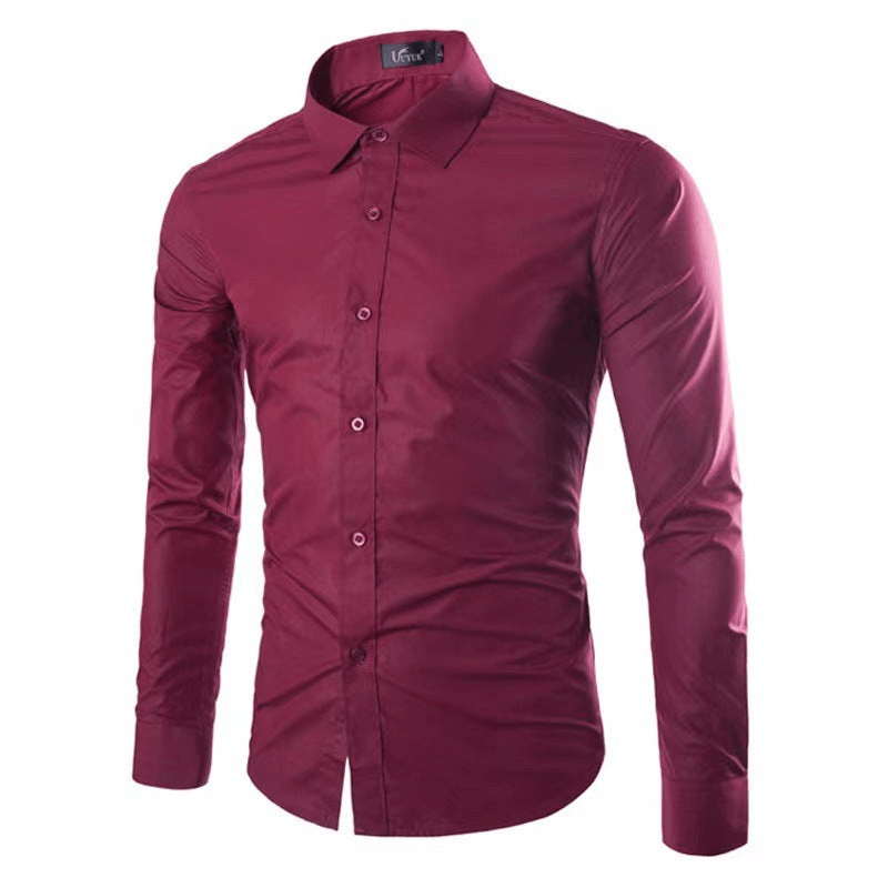 Shopnory | Bügelfreies Hemd Herren Bluse