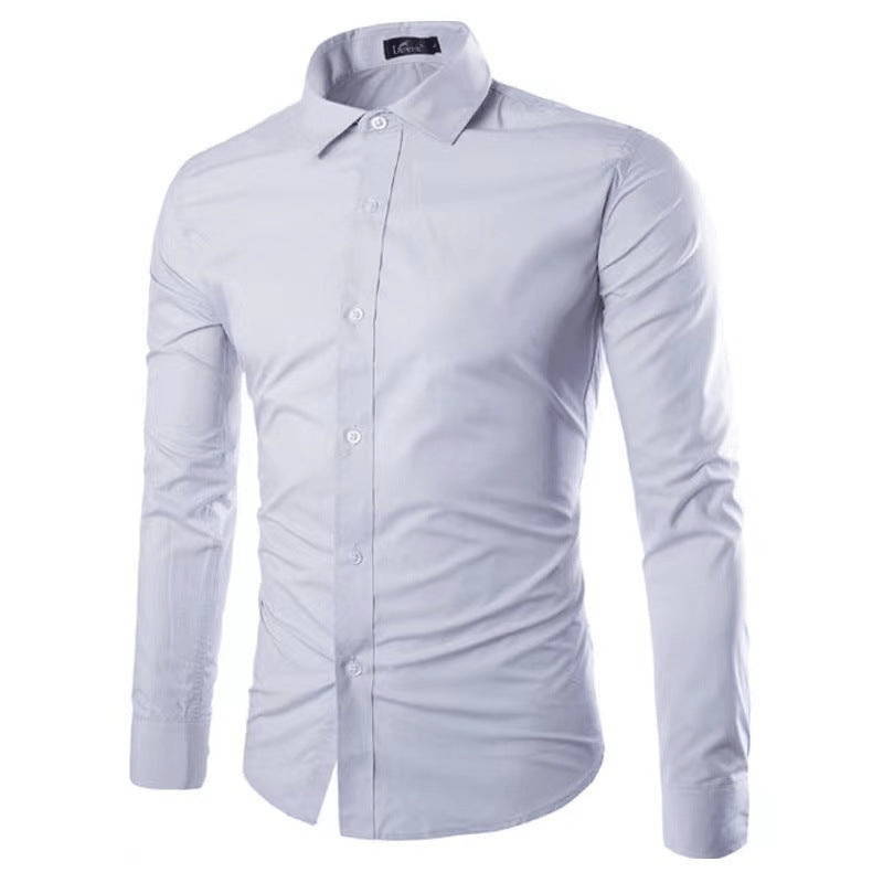 Shopnory | Bügelfreies Hemd Herren Bluse