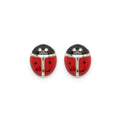 Ohrringe Kinder Marienkäfer Glücksbringer Silber Ohrstecker für Mädchen rot | Shop Nory