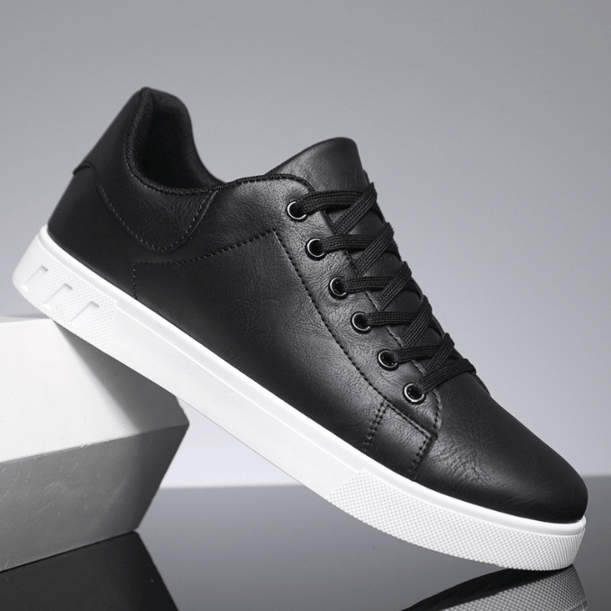 Sneakers Herren Leder Sneakers Komfortabel Trendy Freizeit Sneakers