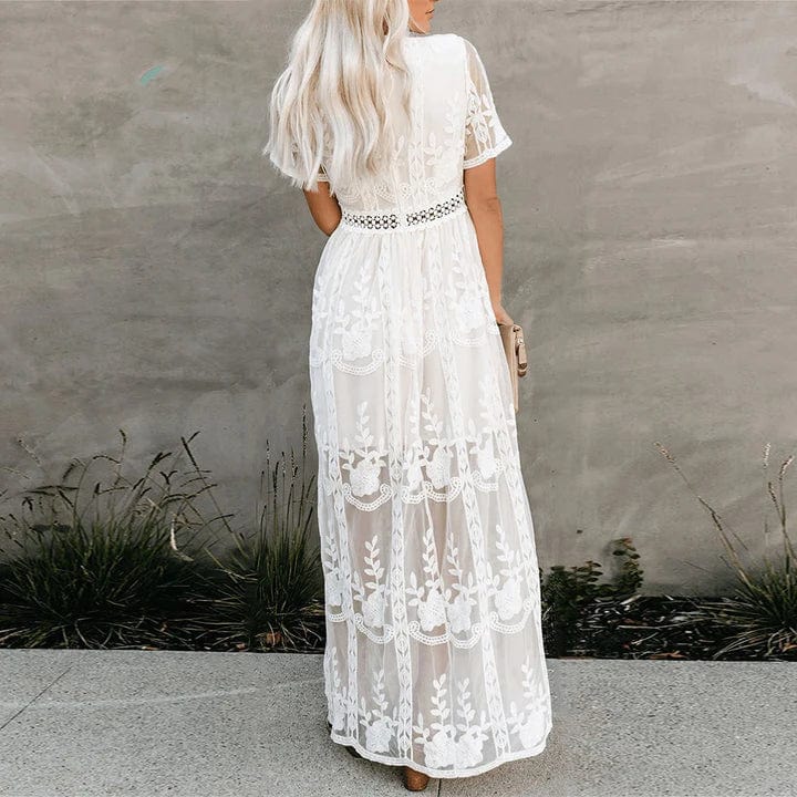 Maxi Spitzen Ibiza Kleid