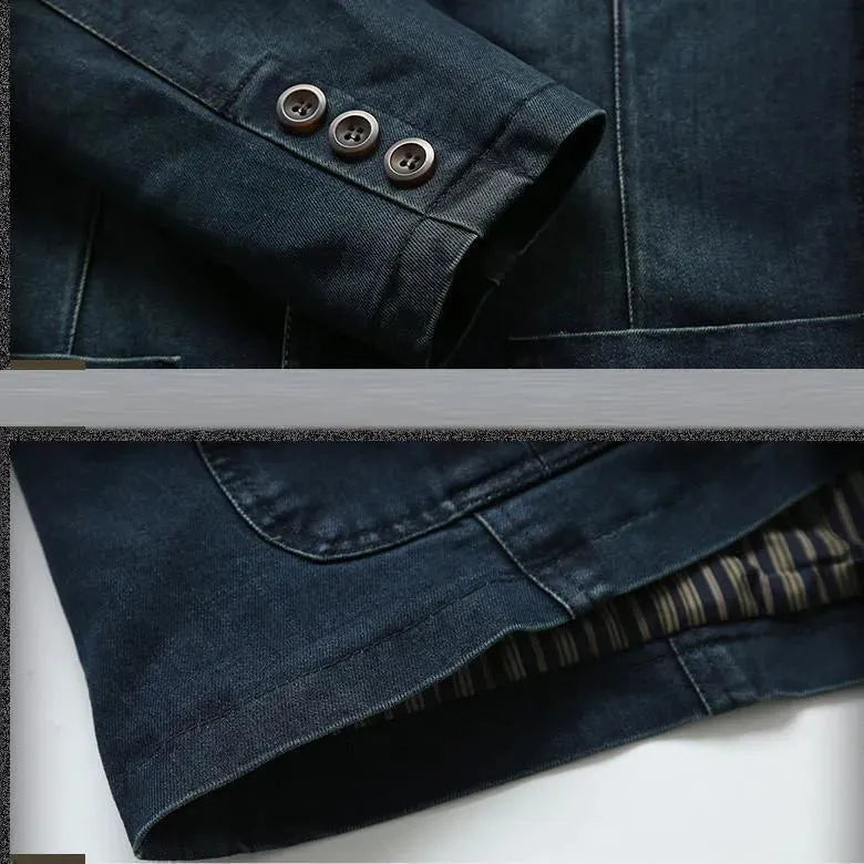 Herren Blazer - Cowboy Denim Jeans Blazer